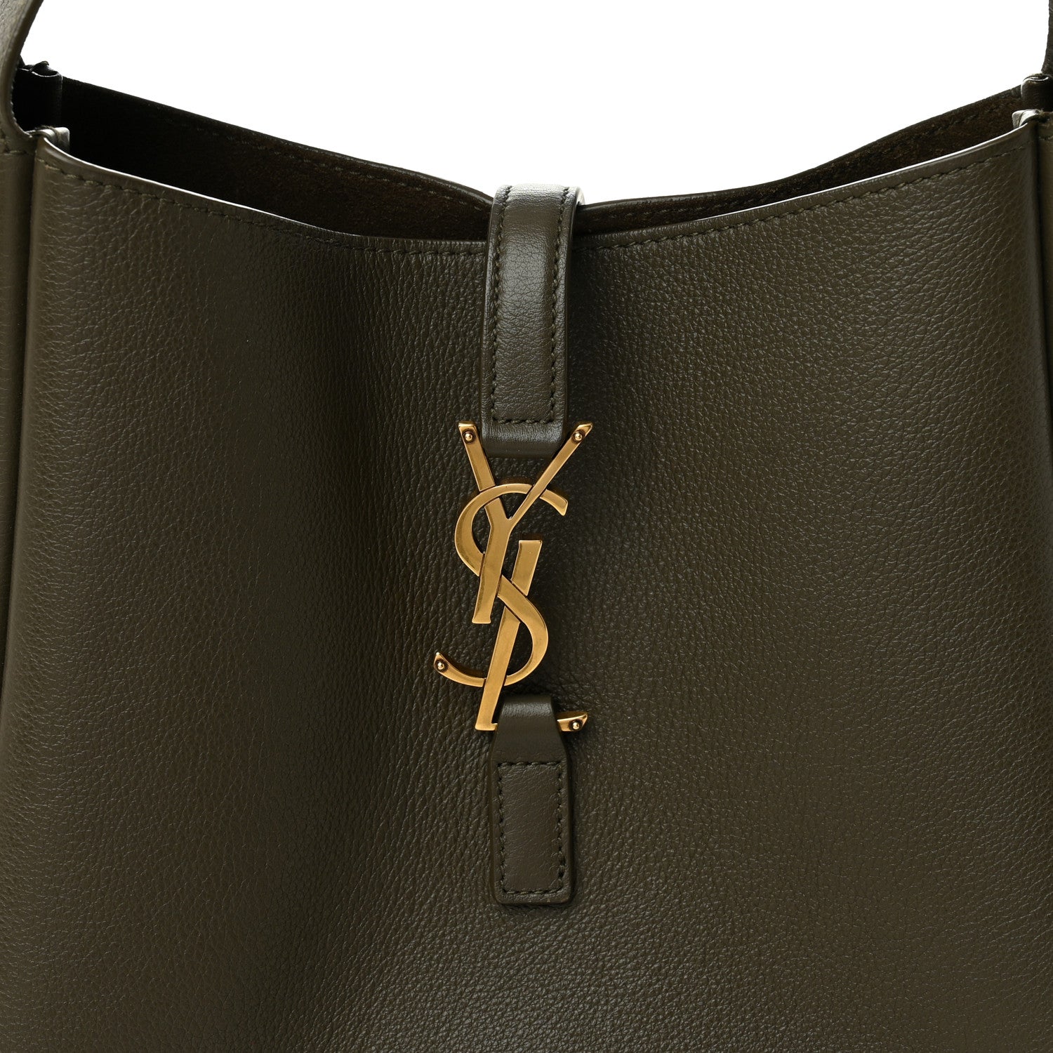 Saint Laurent Smooth Calfskin Small Le 5 A 7 Soft Hobo Light Musk 8 of 11