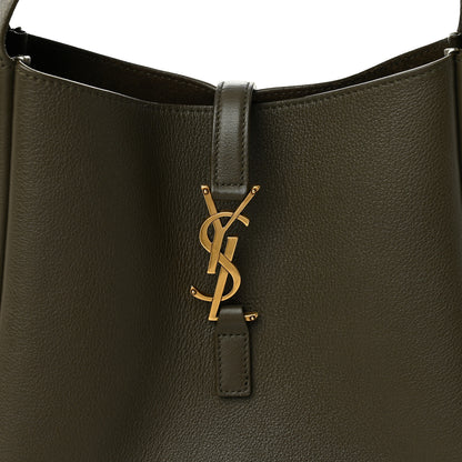 Saint Laurent Smooth Calfskin Small Le 5 A 7 Soft Hobo Light Musk 8 of 11