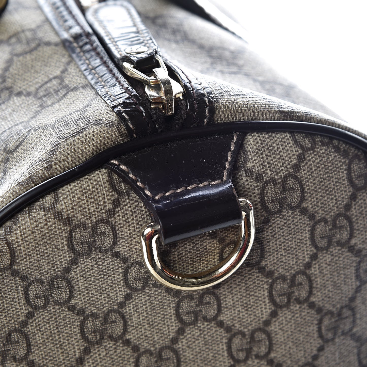 GG Plus Monogram Medium Joy Boston Dark Brown
