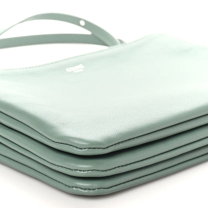 Celine Lambskin Small Trio Crossbody Bag Celadon 9 of 10
