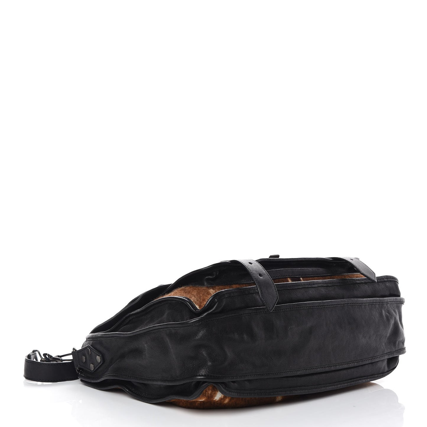 Calf Hair Animal Print Lambskin PS1 Large Satchel Multicolor