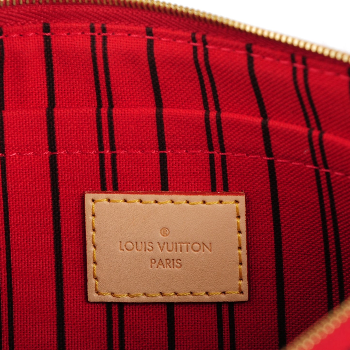 Monogram Neverfull MM GM Pochette Cherry