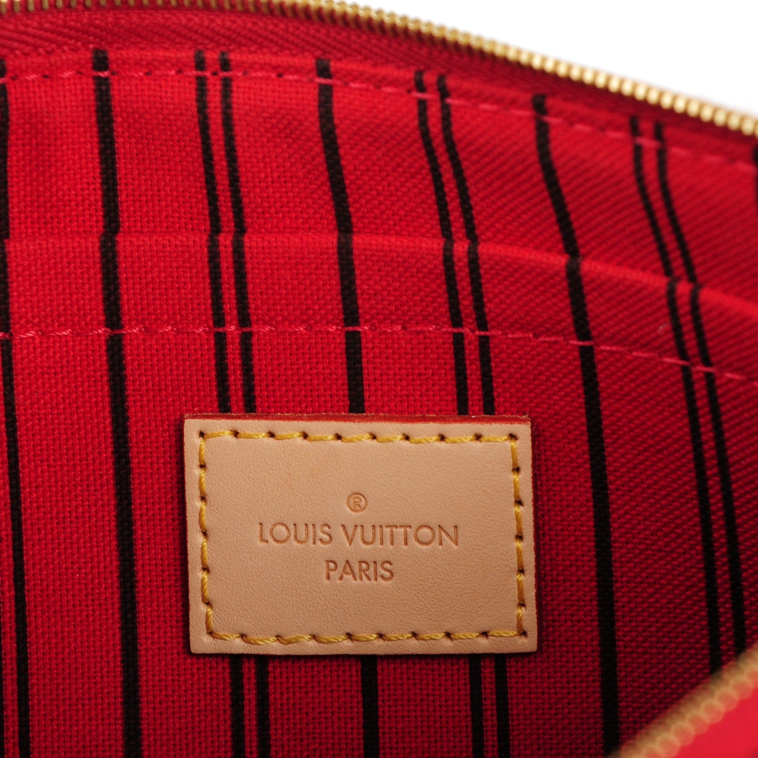 Louis Vuitton Monogram Neverfull MM GM Pochette Cherry 6 of 8