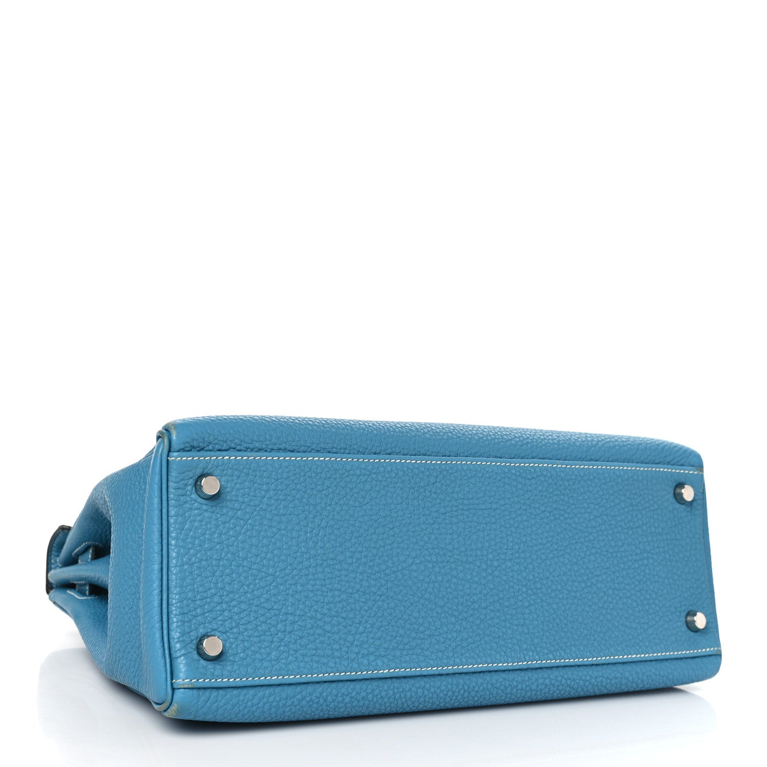 Hermes Togo Kelly Retourne 32 Blue Jean 4 of 12