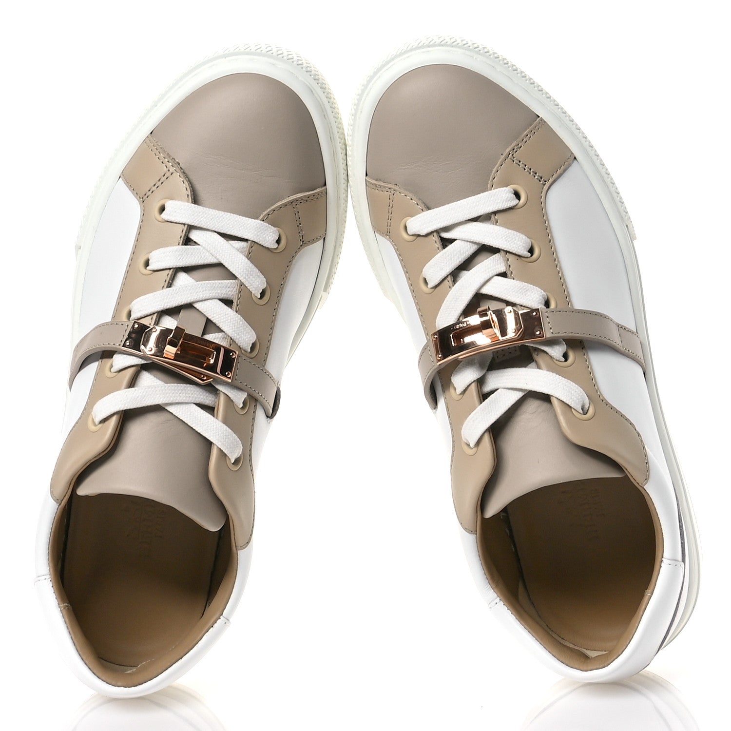 Hermes Calfskin Day Sneakers 38 Multicolor White 2 of 8