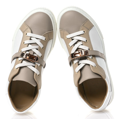 Hermes Calfskin Day Sneakers 38 Multicolor White 2 of 8