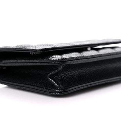 Chanel Caviar Quilted Wallet On Chain WOC Black 9 of 11