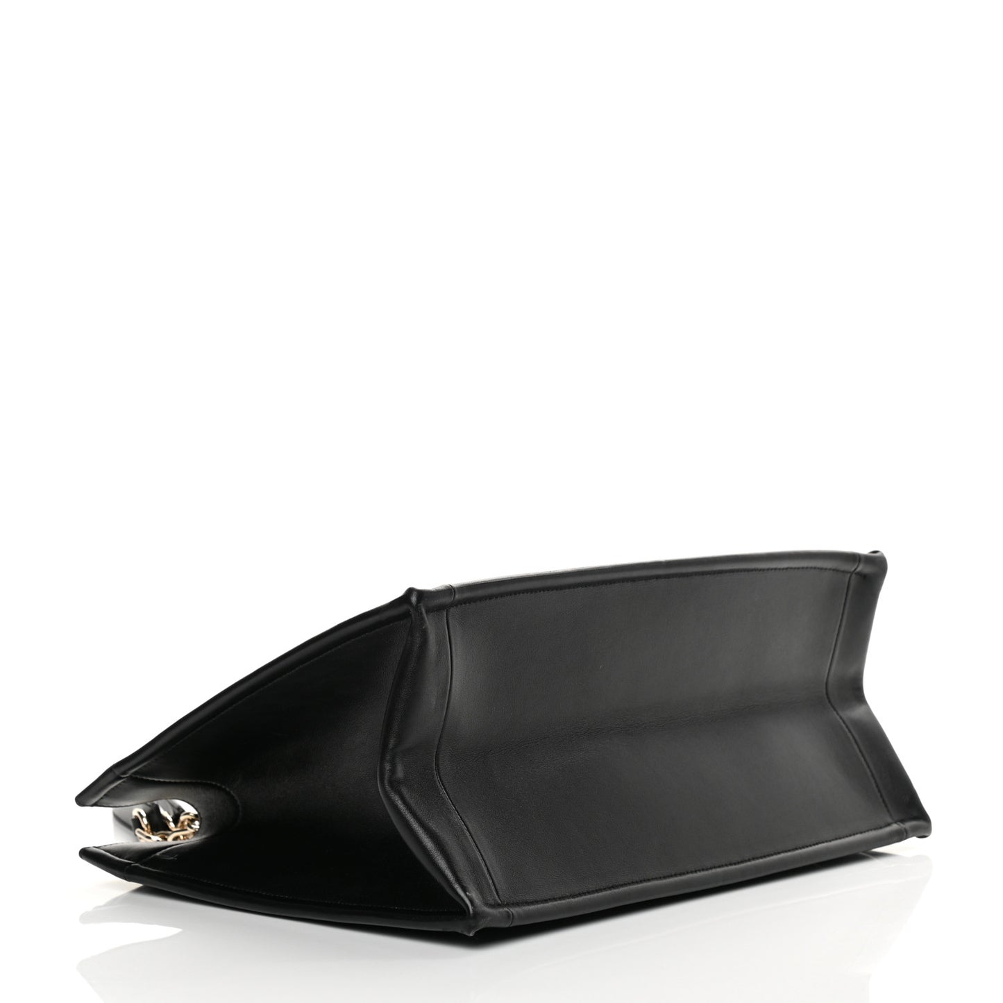 Calfskin Archicannage Medium Essential Tote Black
