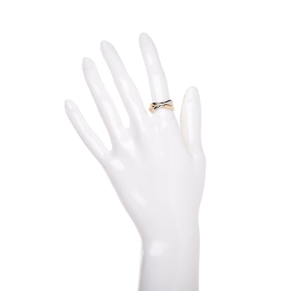 Cartier 18K Pink Yellow White Gold Small Trinity Ring 52 6 2 of 8