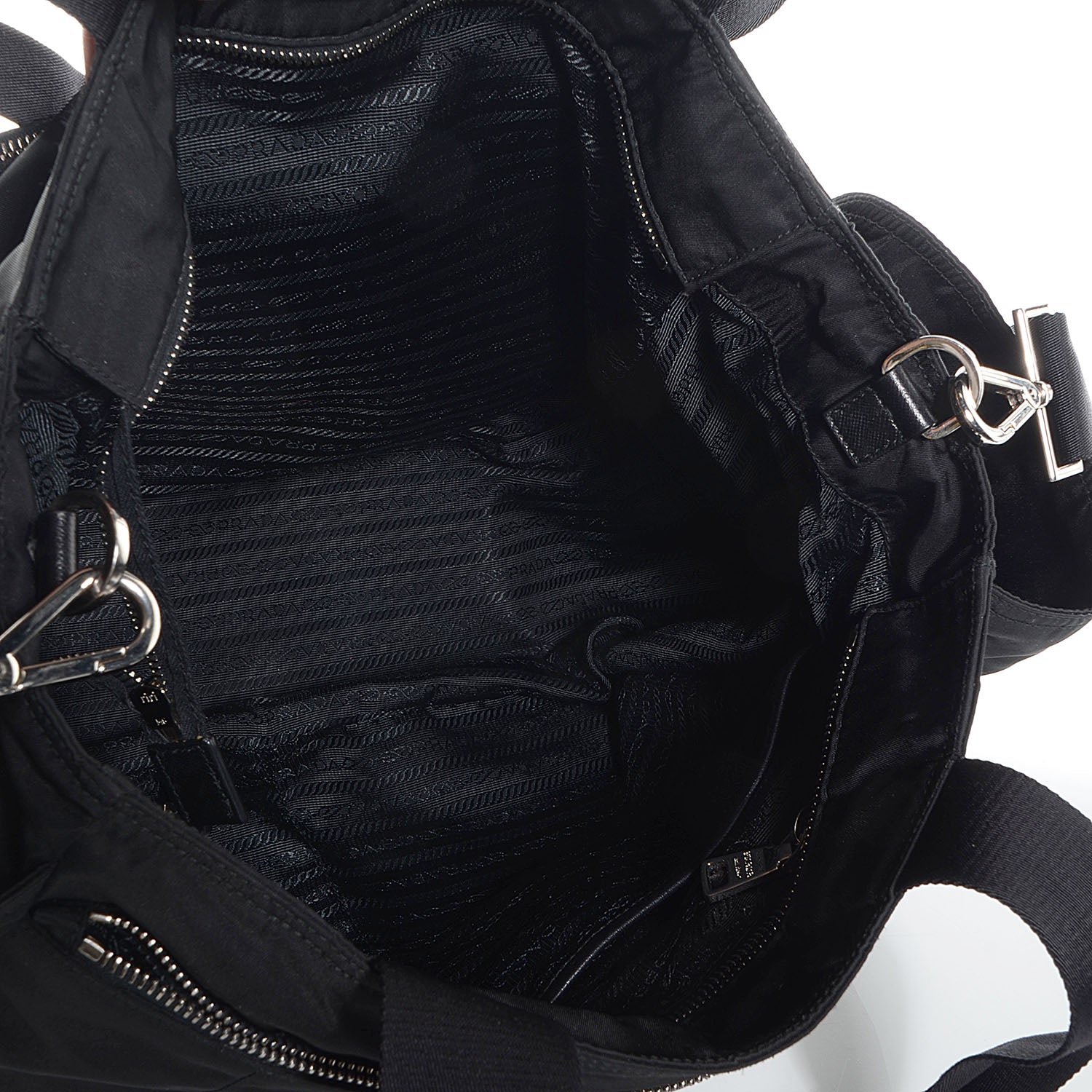 Prada Tessuto Nylon Diaper Bag Black 6 of 11