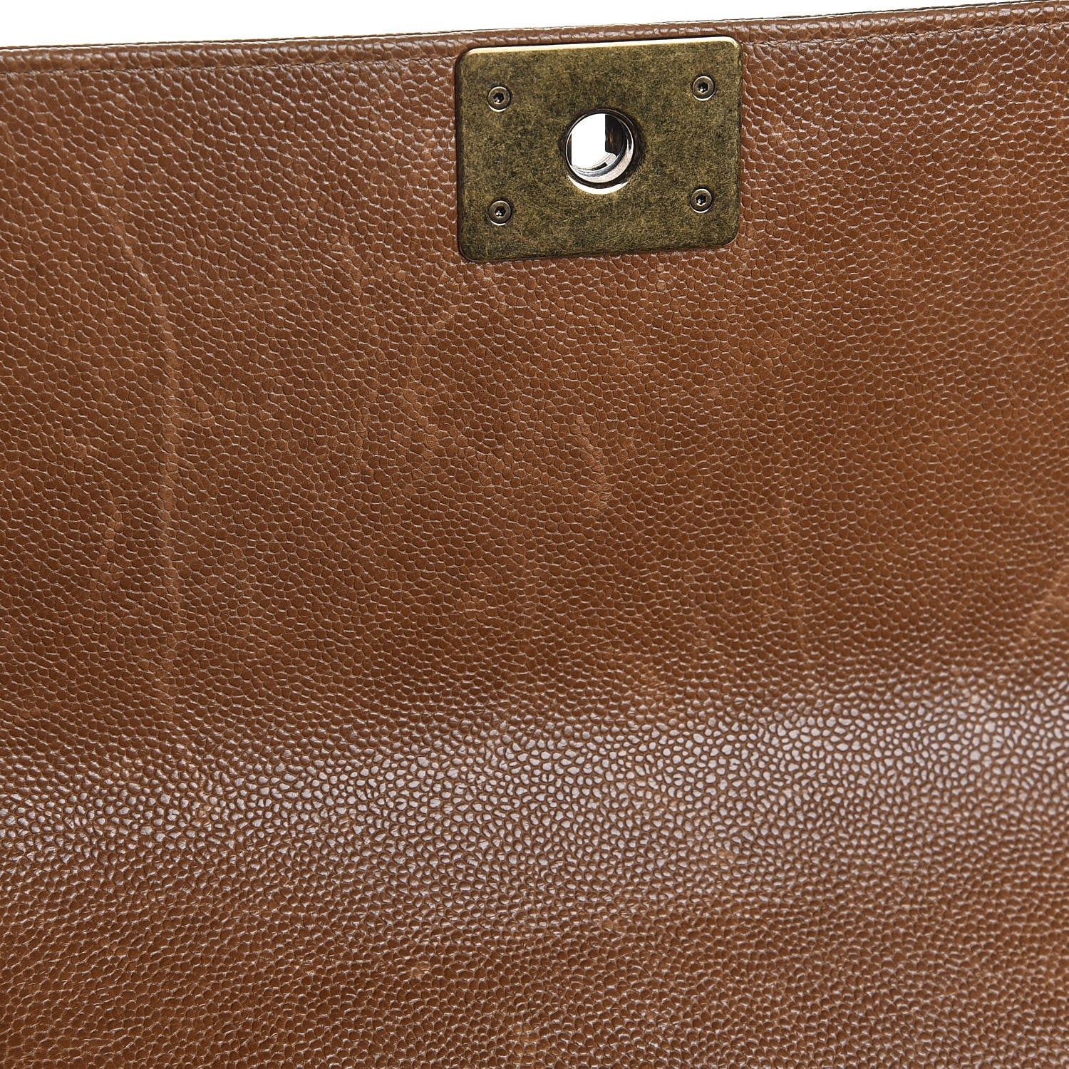 Chanel Caviar Quilted Medium Boy Flap Light Brown 8 of 9