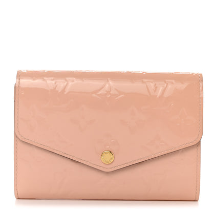 Louis Vuitton Vernis Sarah Compact Wallet Rose Ballerine 1 of 7