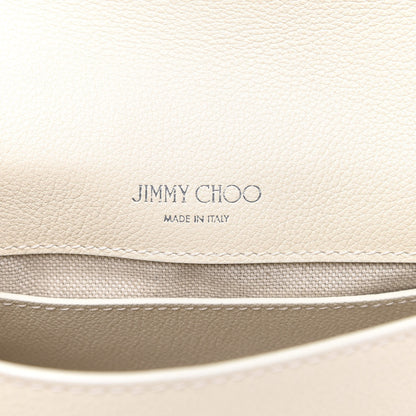 Jimmy Choo Grainy Calfskin Small Marianne Shoulder Bag Linen 6 of 9