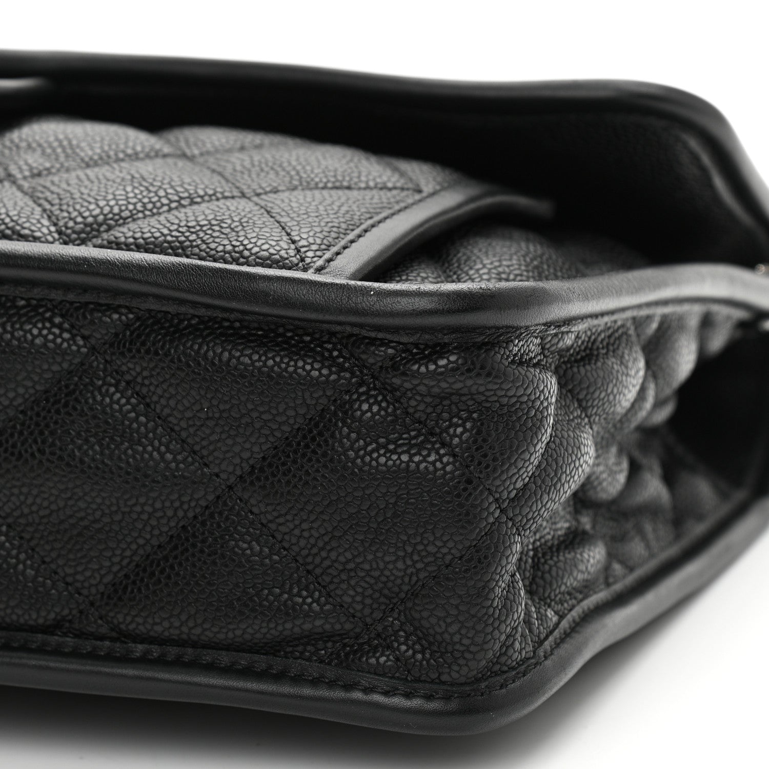 Chanel Caviar Quilted Medium French Riviera Flap Black 10 of 12