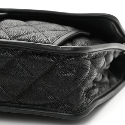 Chanel Caviar Quilted Medium French Riviera Flap Black 10 of 12