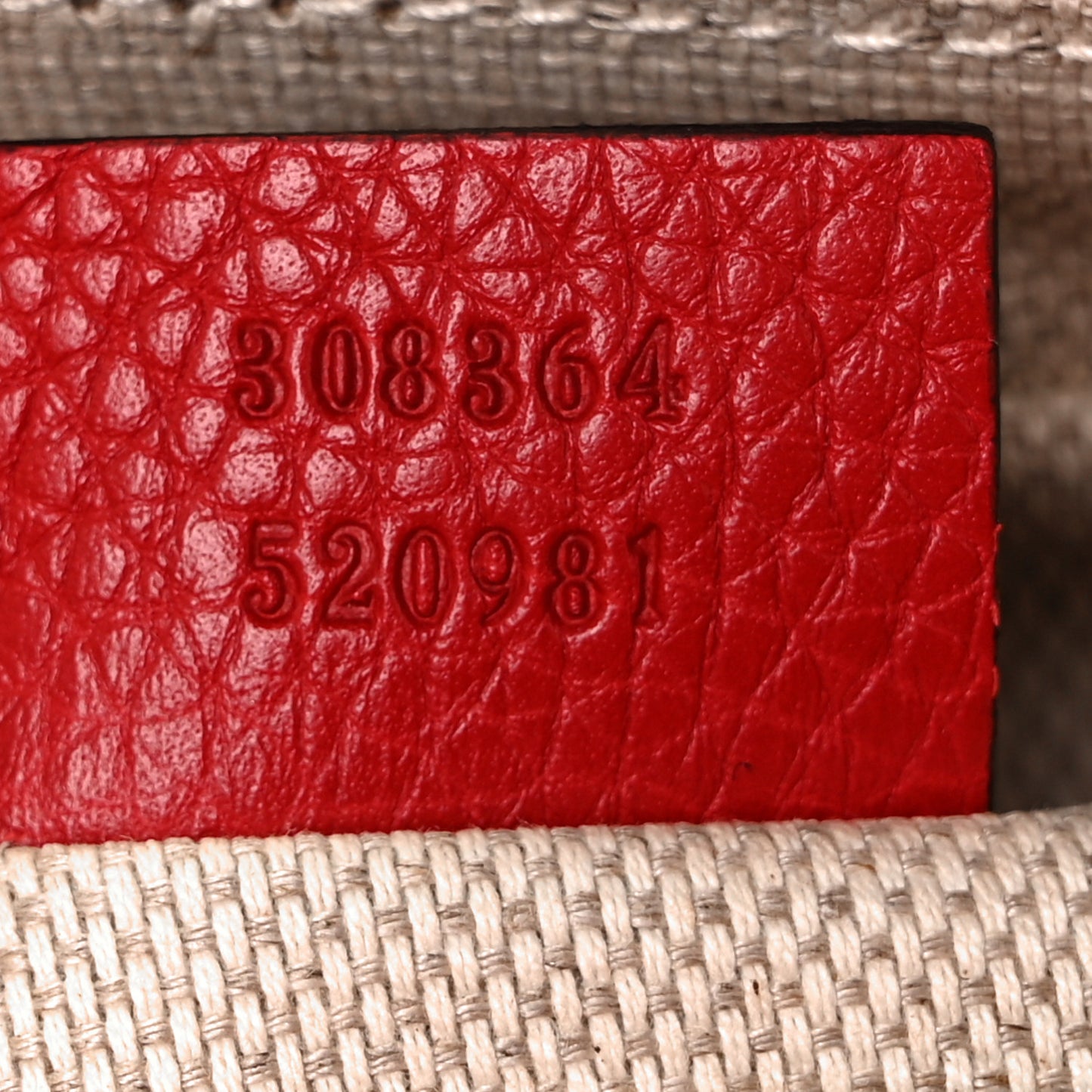 Pebbled Calfskin Small Soho Disco Bag Vibrant Red
