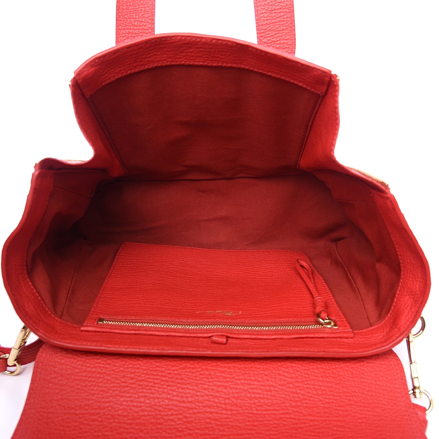 3.1 Textured Calfskin Medium Pashli Satchel Red
