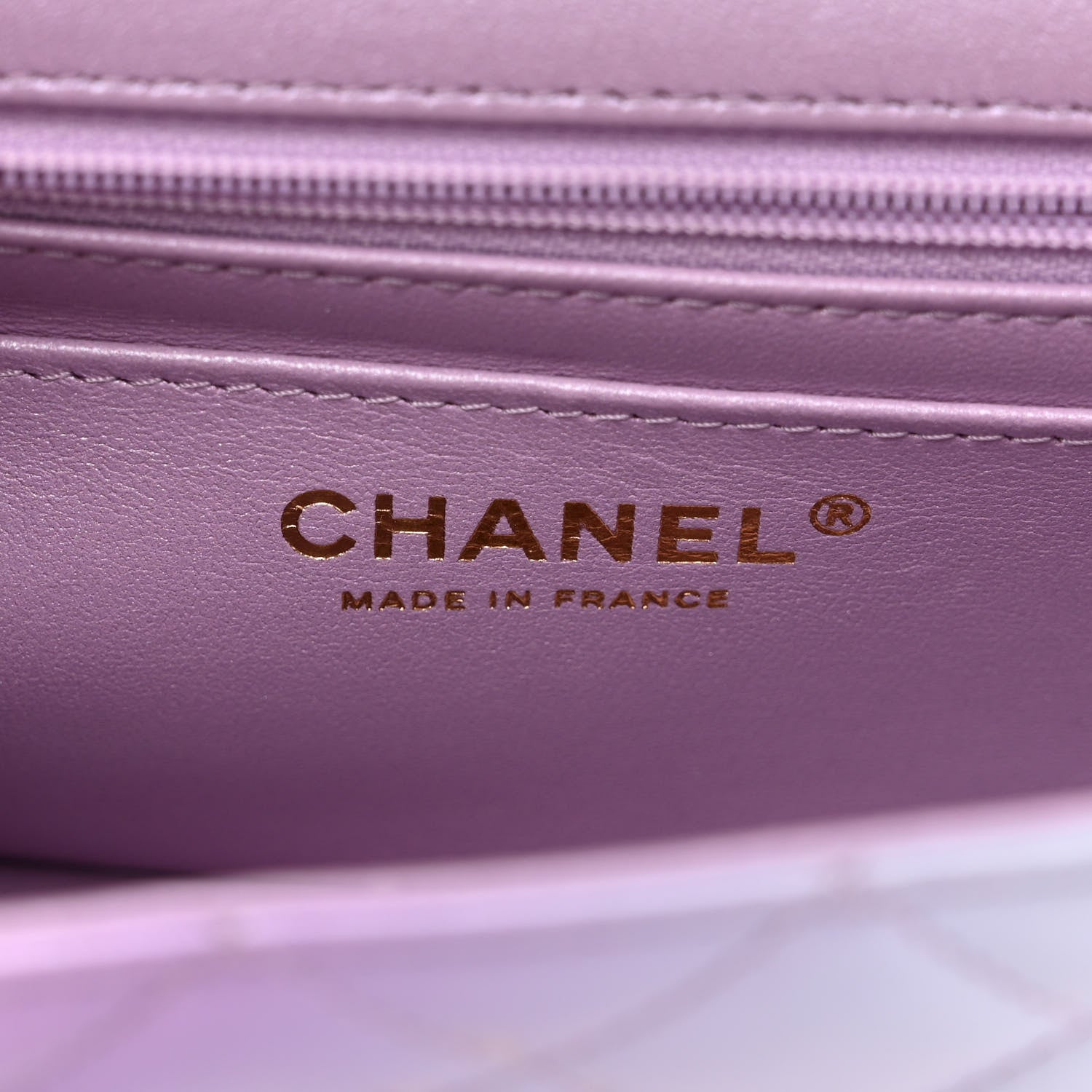 Chanel Lambskin Quilted Tie Dye Ombre Mini Rectangular Flap Purple Blue Pink 6 of 11