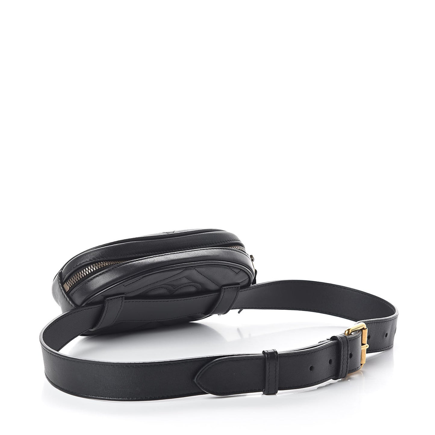 Calfskin Matelasse GG Marmont Belt Bag 85 34 Black
