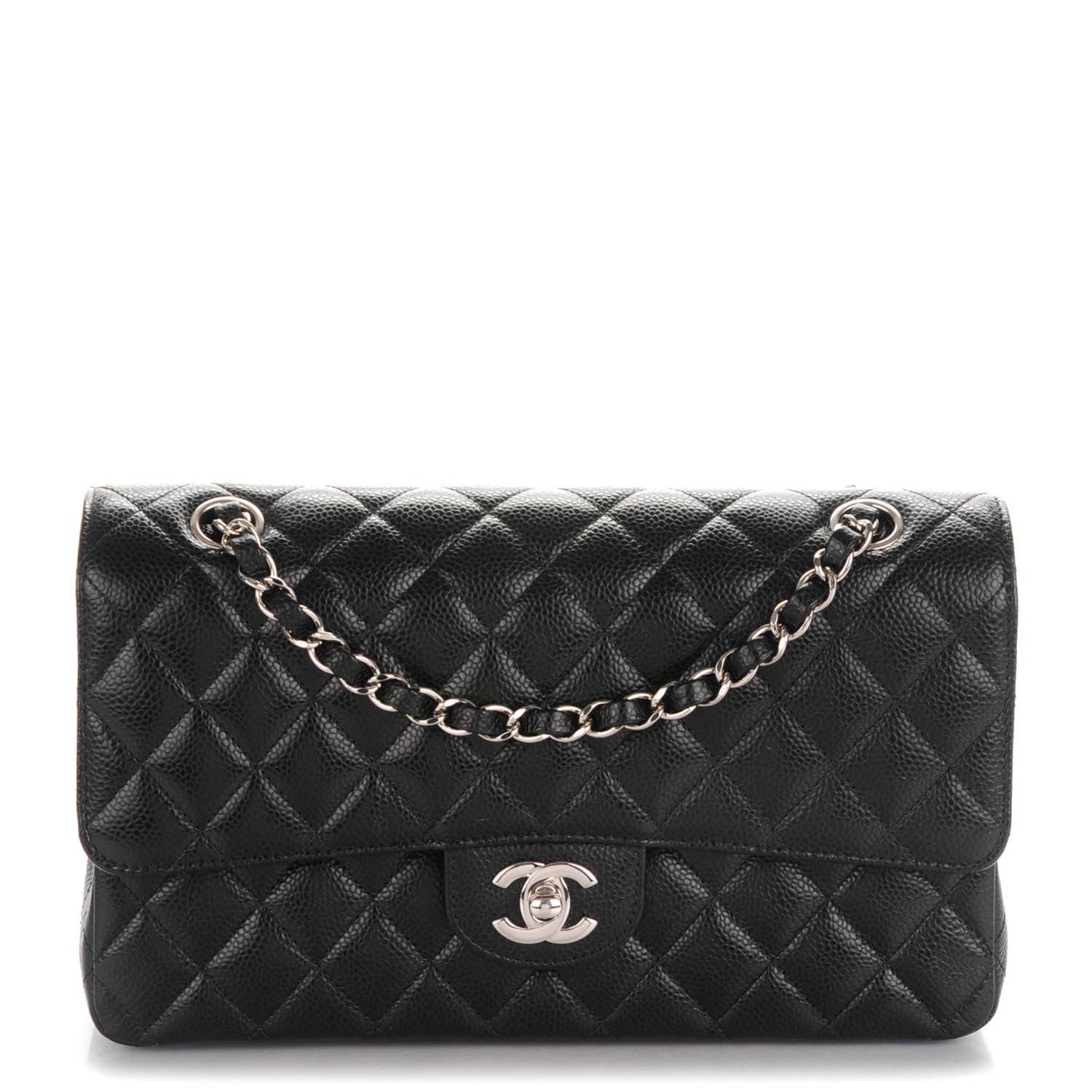 Chanel Caviar Quilted Medium Double Flap Black 1 of 8