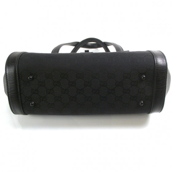 Gucci Monogram Bamboo Bullet Satchel 4 of 10