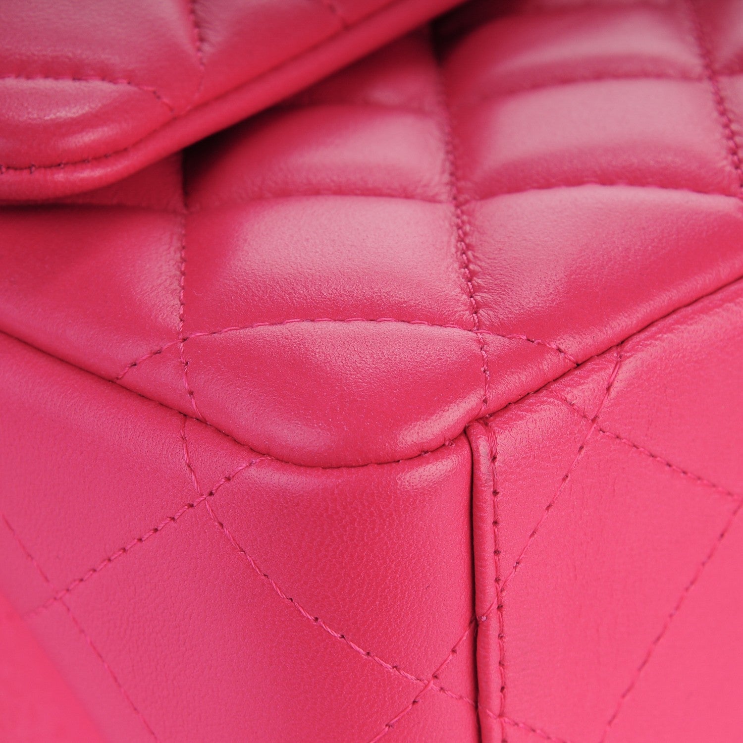 Chanel Lambskin Quilted Maxi Double Flap Fuchsia 8 of 11