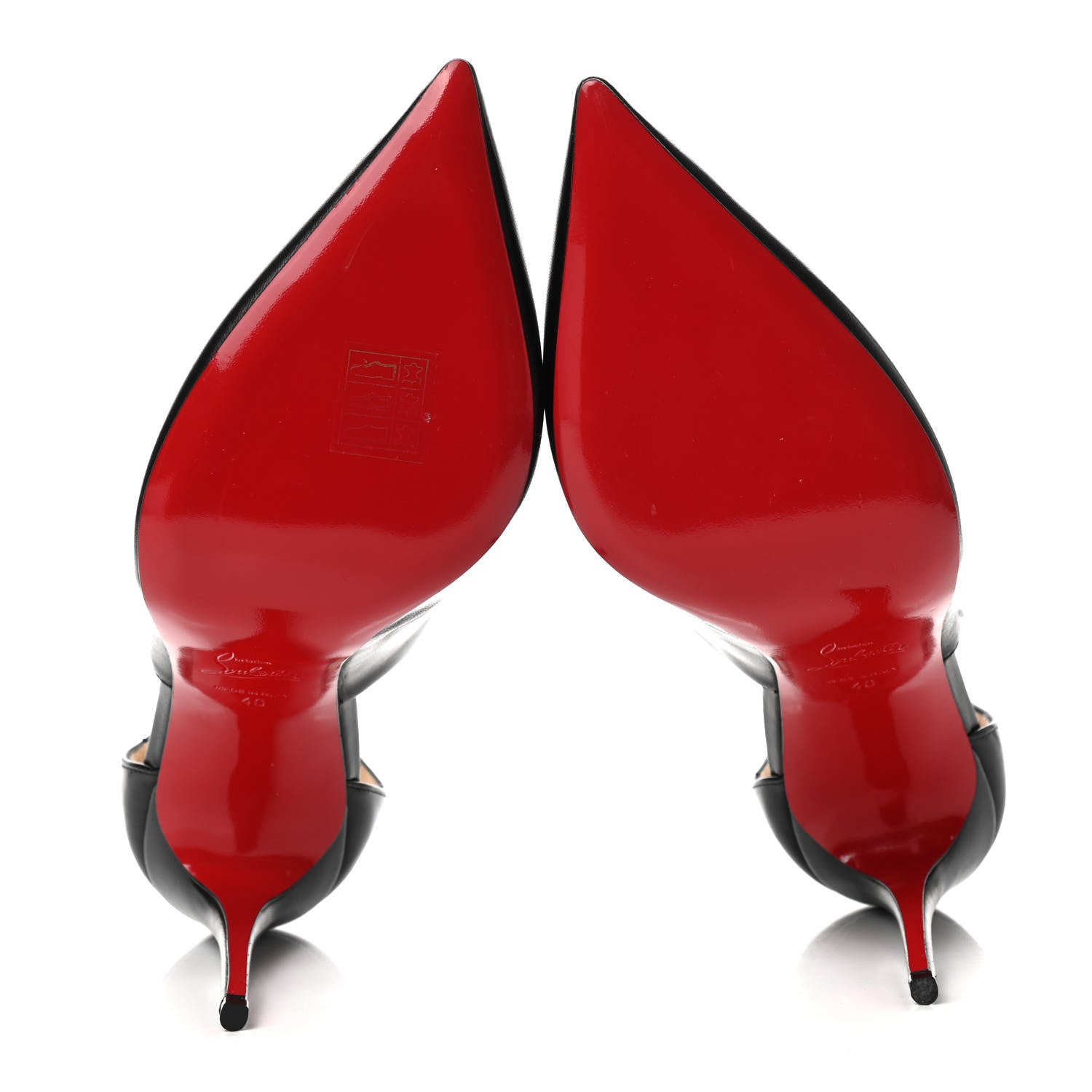 Christian Louboutin Shiny Nappa Marlenarock 100 Pumps 40 Black 5 of 8