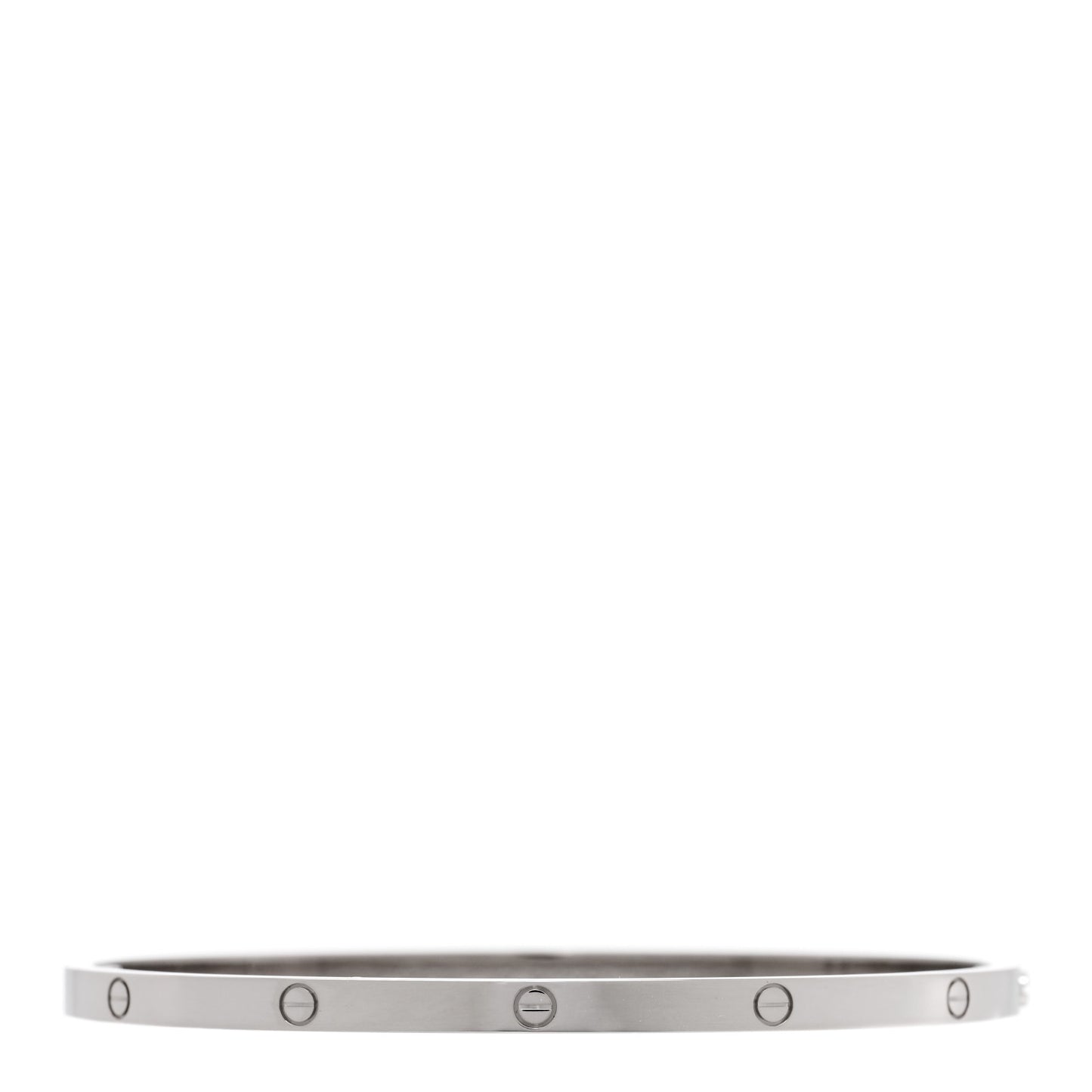 18K White Gold Small LOVE Bracelet 19