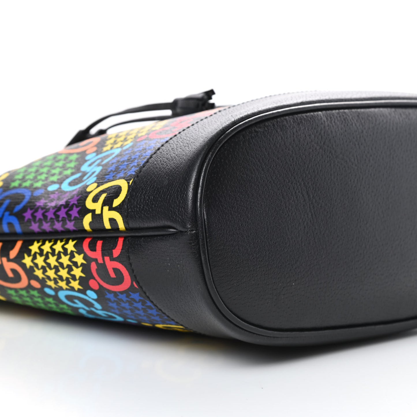 GG Supreme Monogram Psychedelic Bucket Bag Black