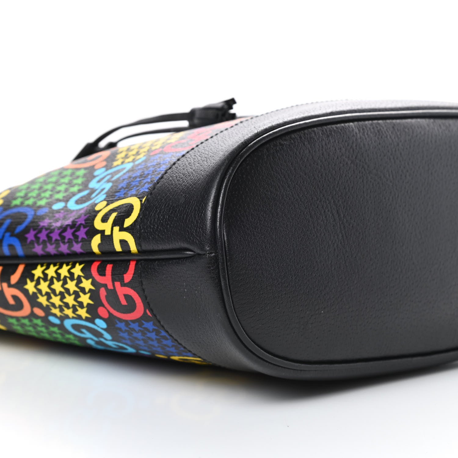 Gucci GG Supreme Monogram Psychedelic Bucket Bag Black 9 of 10