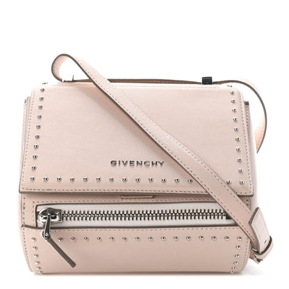 Givenchy Calfskin Studded Mini Pandora Box Crossbody Bag Nude Pink 1 of 9