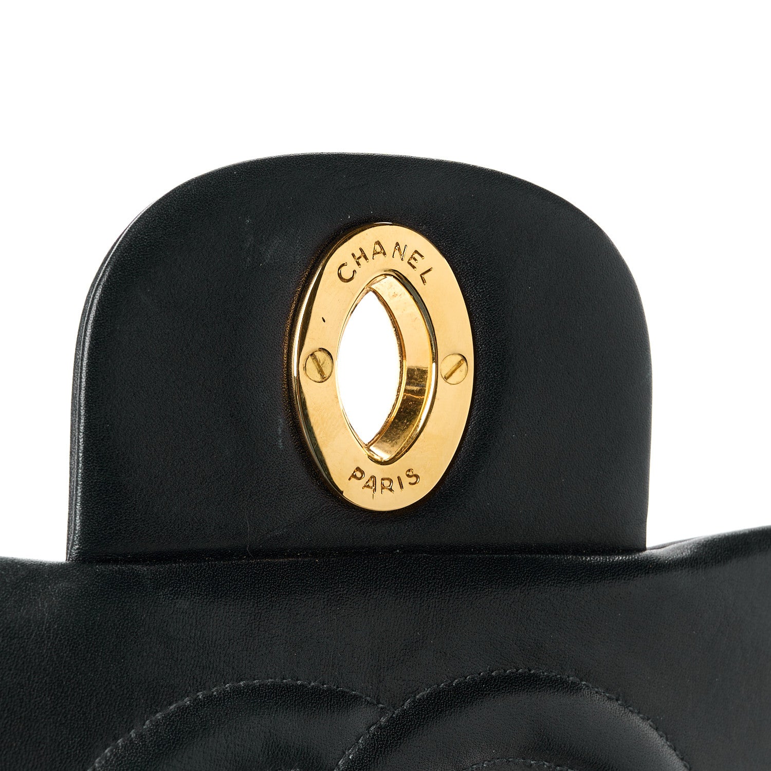Chanel Lambskin Quilted XL Jumbo Single Flap Black 7 of 12