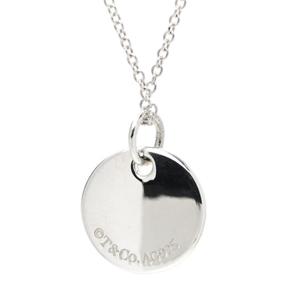 Tiffany Sterling Silver Letter D Round Pendant Necklace 4 of 4