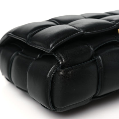 Bottega Veneta Lambskin Maxi Intreccio Padded Chain Cassette Crossbody Bag Black 9 of 10