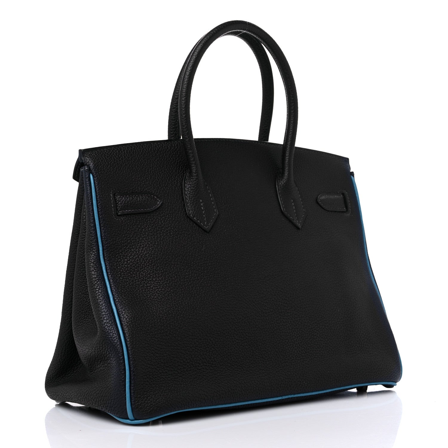 Hermes Togo Bi-Color Birkin 30 Bleu Indigo Blue Jean 3 of 14