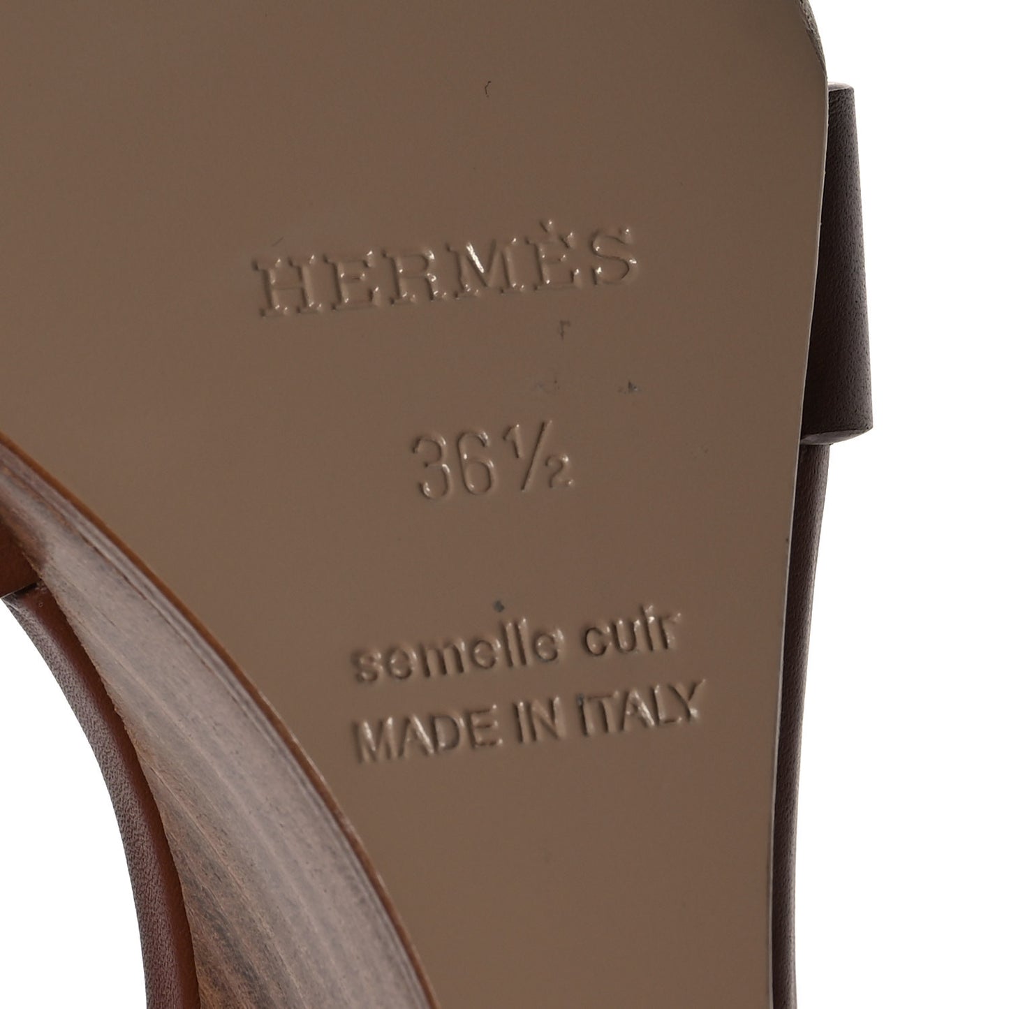 Calfskin Legend Wedge Sandals 36.5 Gold