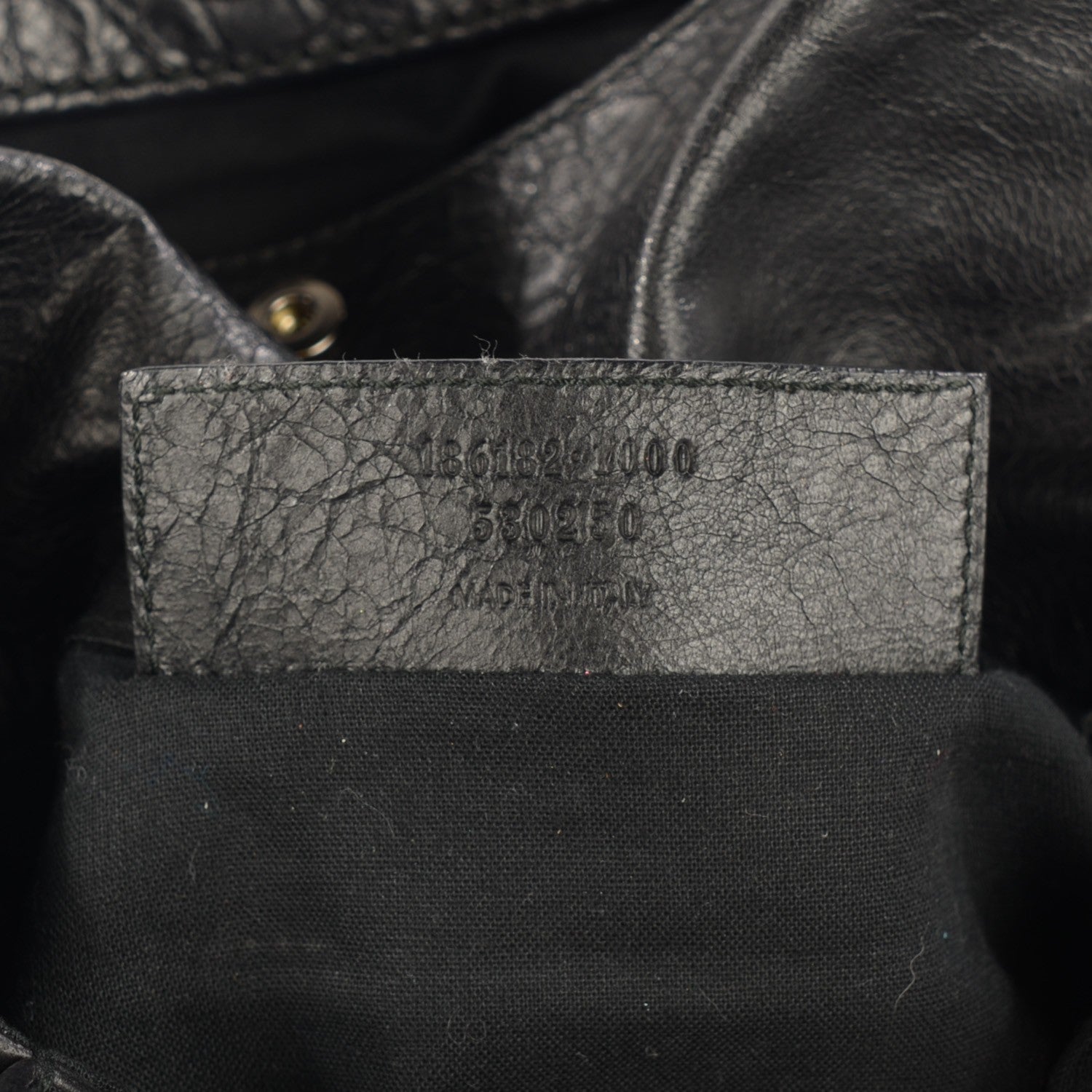 Balenciaga Agneau Giant 21 Silver Hardware Envelope Clutch Black 7 of 7