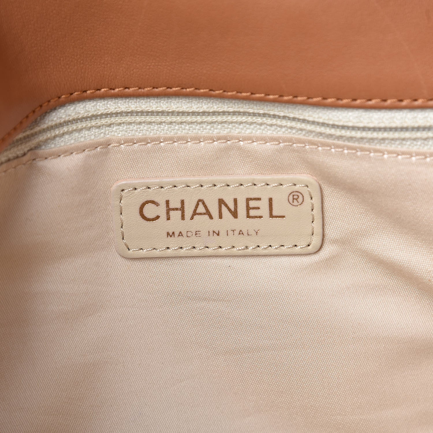 Chanel Lambskin Quilted Medium Cruise Charm Single Flap Beige 6 of 10