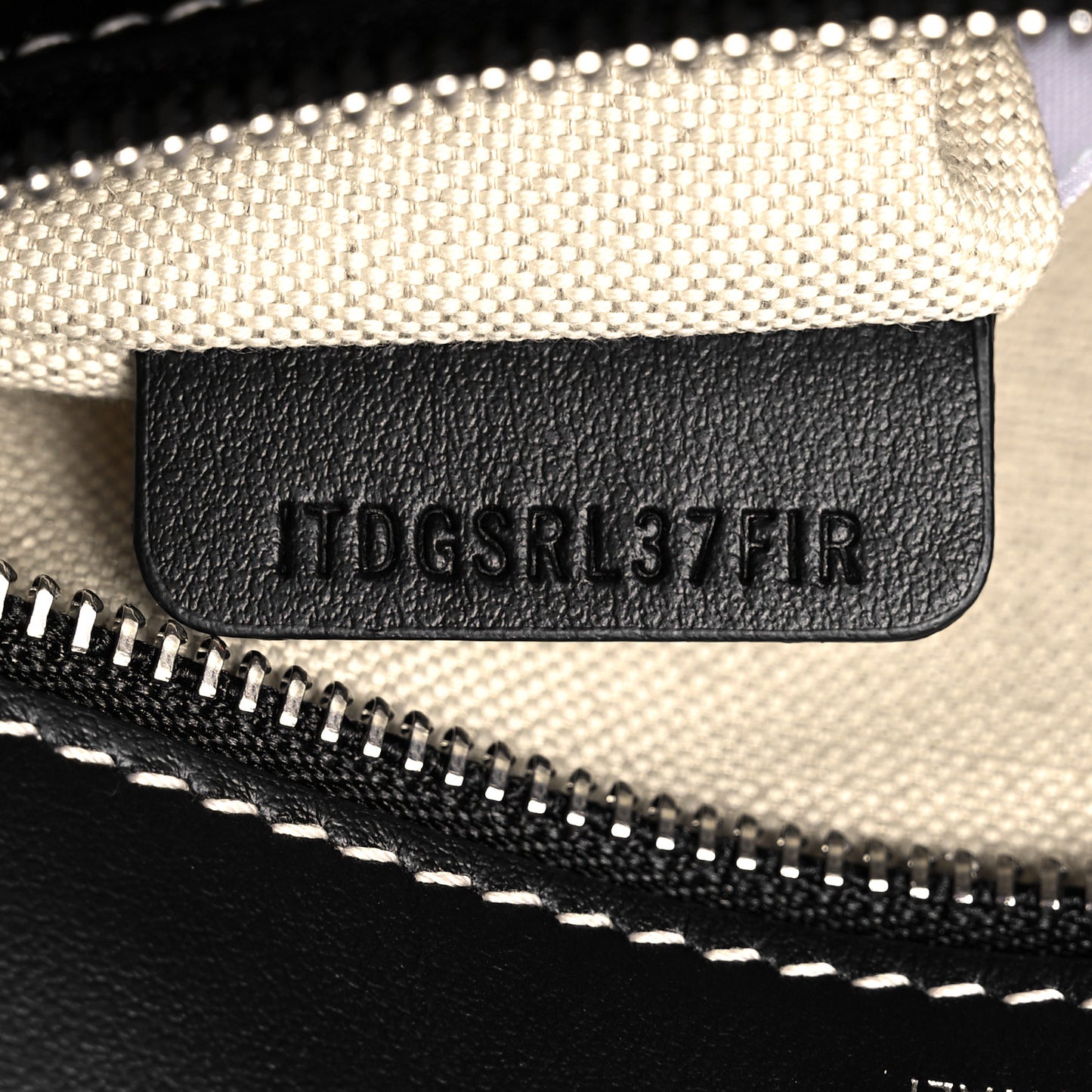 Smooth Calfskin Archive Canvas Check Mini Pocket Bag Butter Beige Black