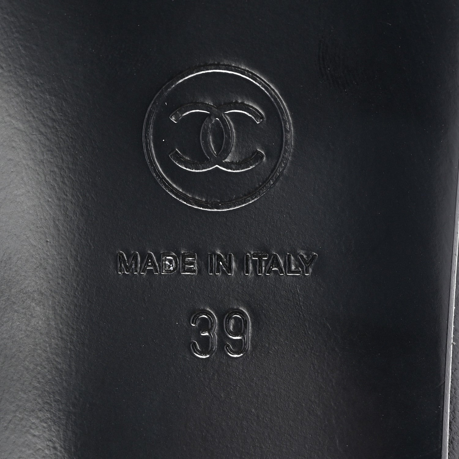 Chanel Shiny Lambskin Grosgrain Pearl Mary Jane Flats 39 Black 7 of 12