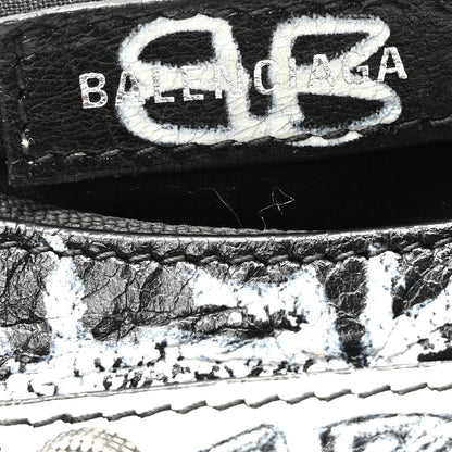 Balenciaga Agneau Arena Graffiti Le Cagole Shoulder Bag XS White Black 7 of 11