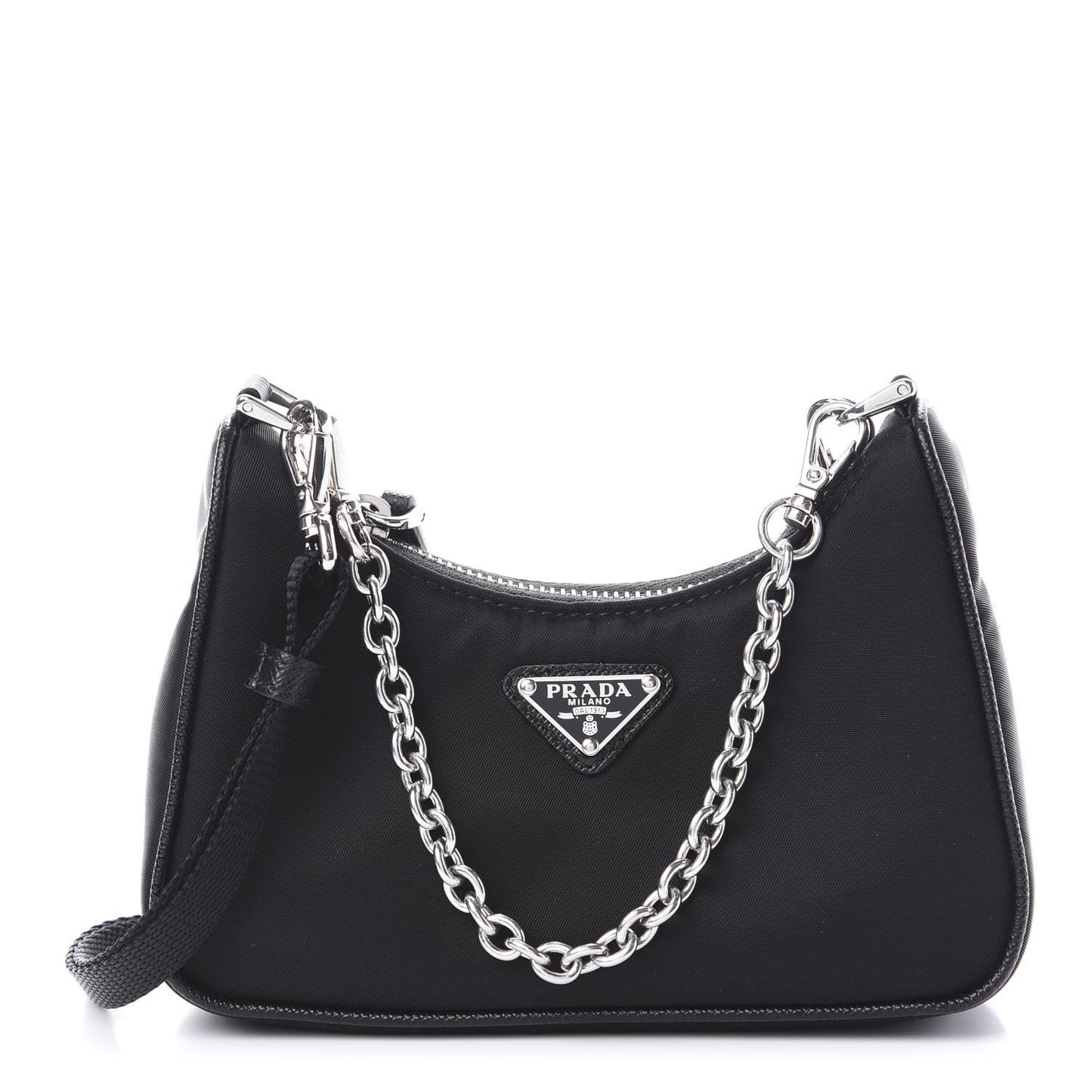 Tessuto Nylon Mini Re-Edition 2000 Shoulder Bag Black