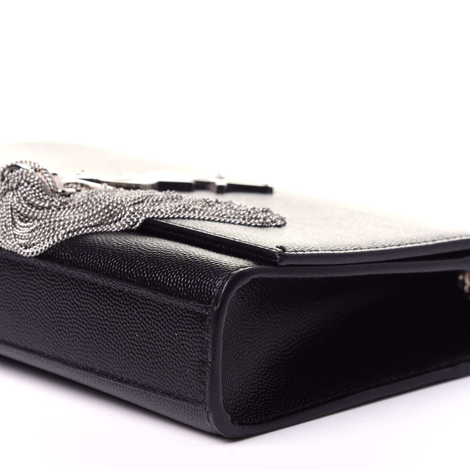 Saint Laurent Calfskin Small Classic Monogram Kate Tassel Satchel Black 10 of 15