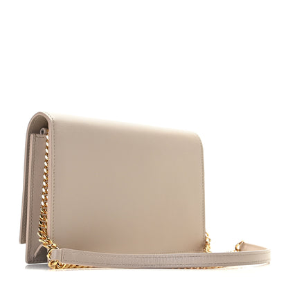 Saint Laurent Smooth Calfskin Classic Monogram Kate Tassel Chain Wallet Nude Powder 3 of 12