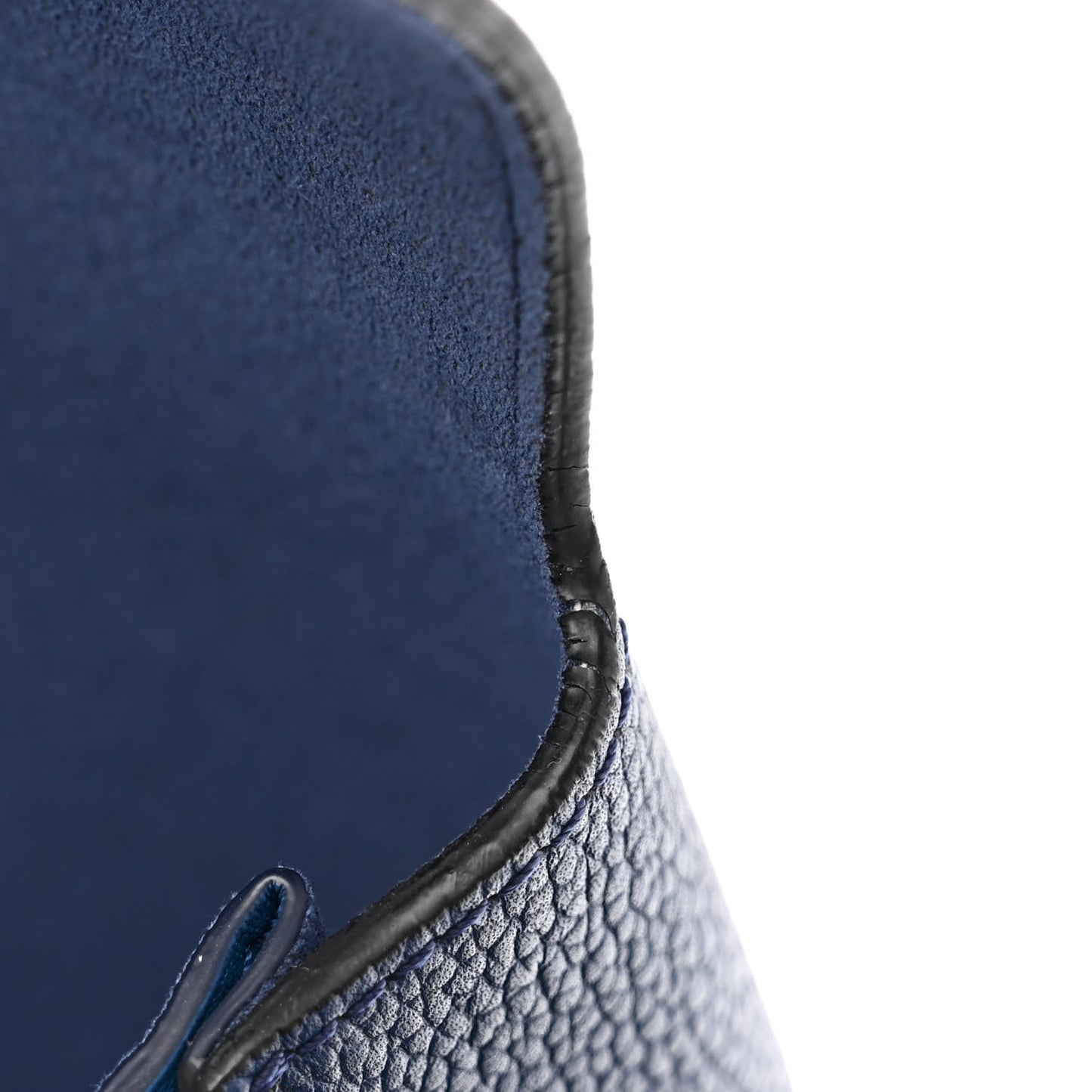 Grained Calfskin Medium Milla Tote Navy