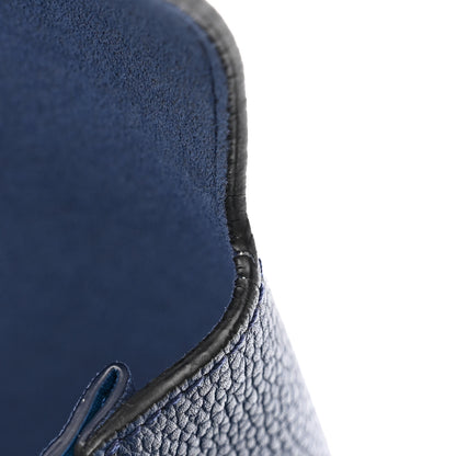 MCM Grained Calfskin Medium Milla Tote Navy 11 of 11