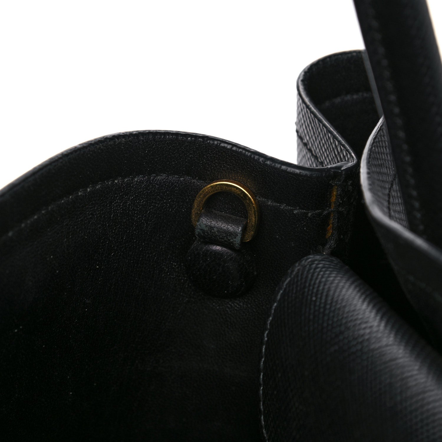 Prada Saffiano Cuir Small Double Bag Black 33 of 34