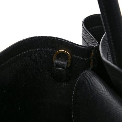 Prada Saffiano Cuir Small Double Bag Black 33 of 34