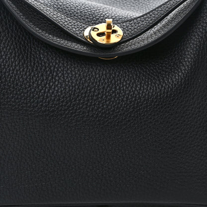 Hermes Taurillon Clemence Lindy 26 Black 8 of 13