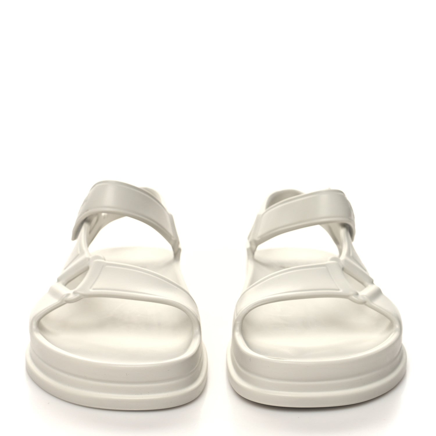 Fendi Rubber FF Sporty Hiker 25mm Sandals 38 Chalk 2 of 8